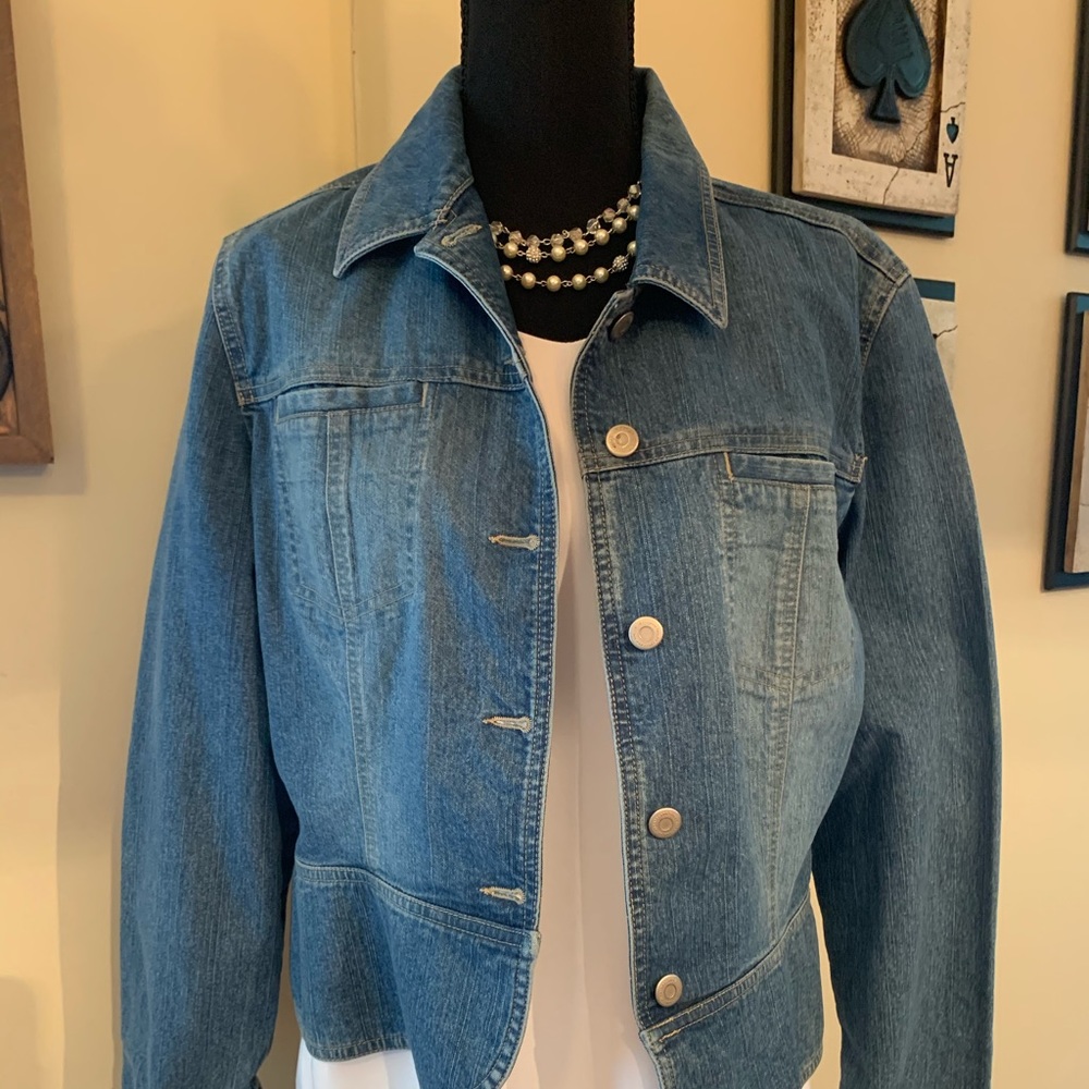 Loft very nice jean jacket!